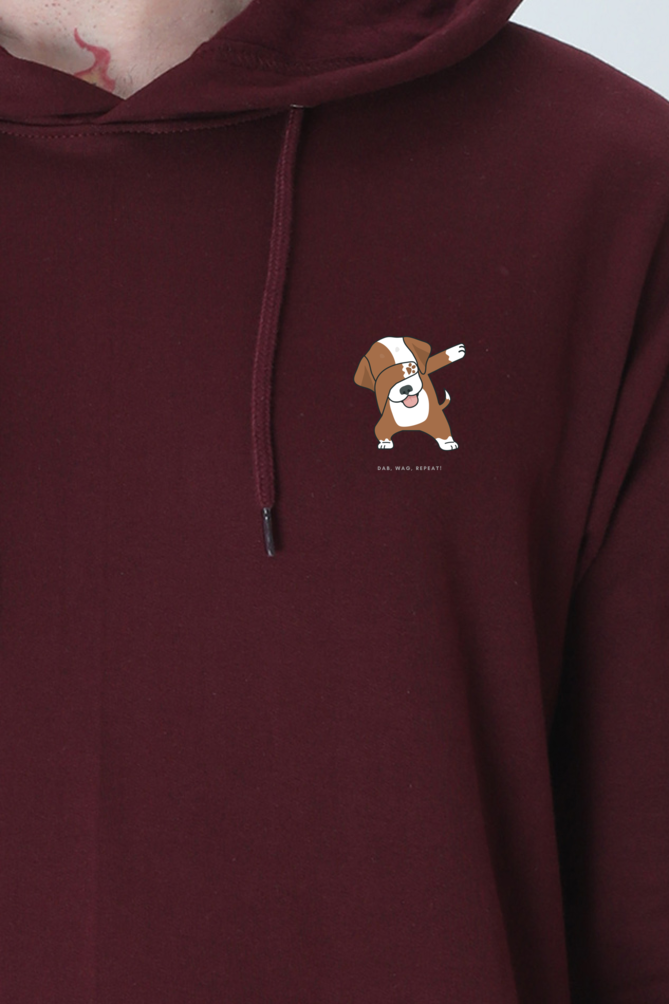 Minimalist Dabbing Dog Unisex Hooded Sweatshirt