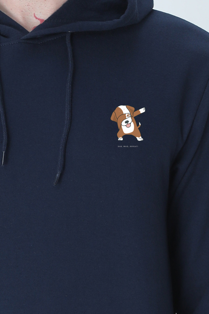 Minimalist Dabbing Dog Unisex Hooded Sweatshirt