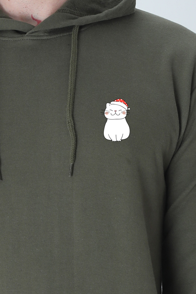 Minimalist Happy Catto Unisex Hooded Sweatshirt