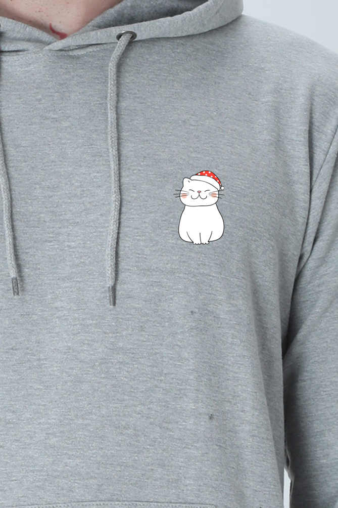 Minimalist Happy Catto Unisex Hooded Sweatshirt