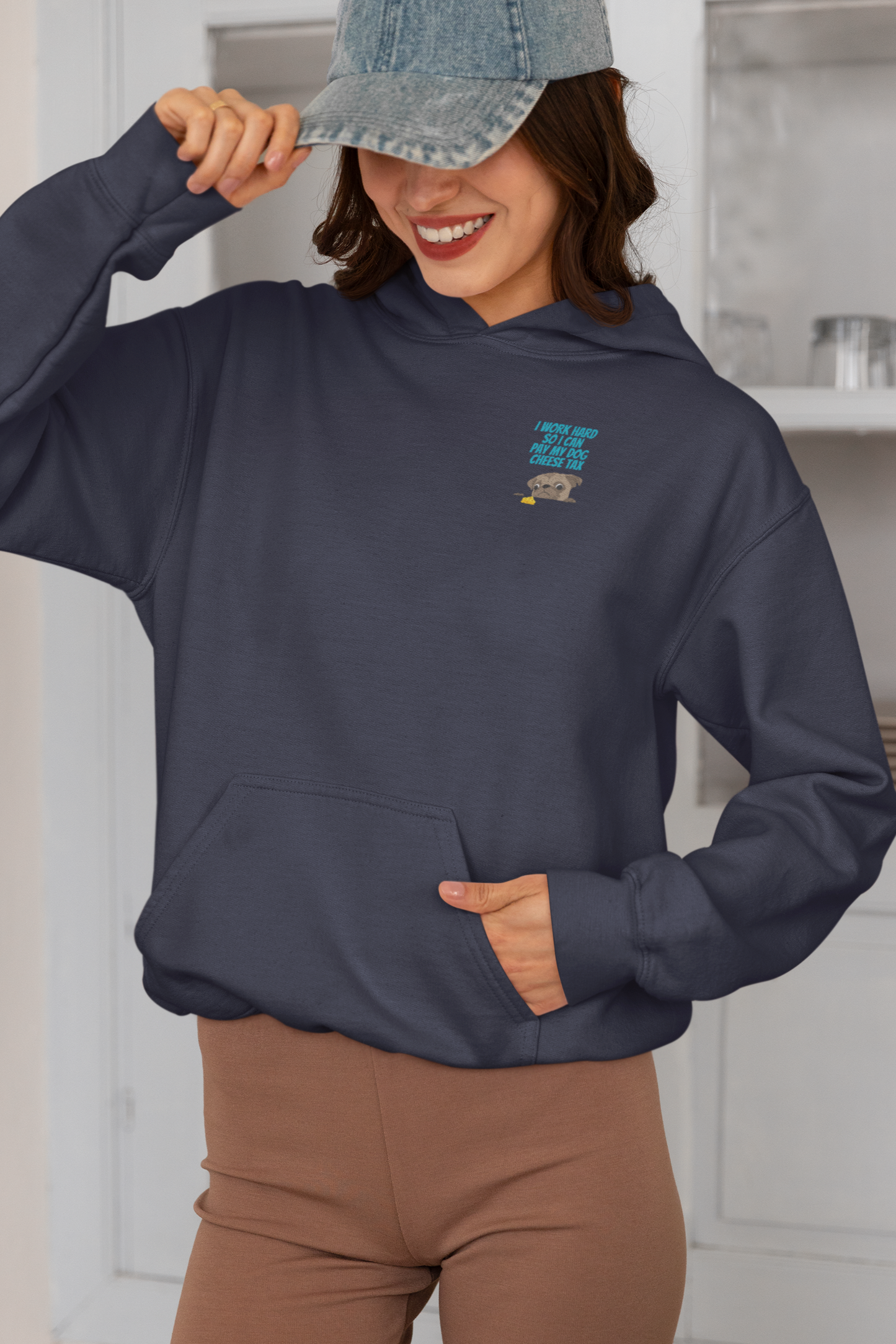 Minimalist 'Cheese Tax' Unisex Hooded Sweatshirt