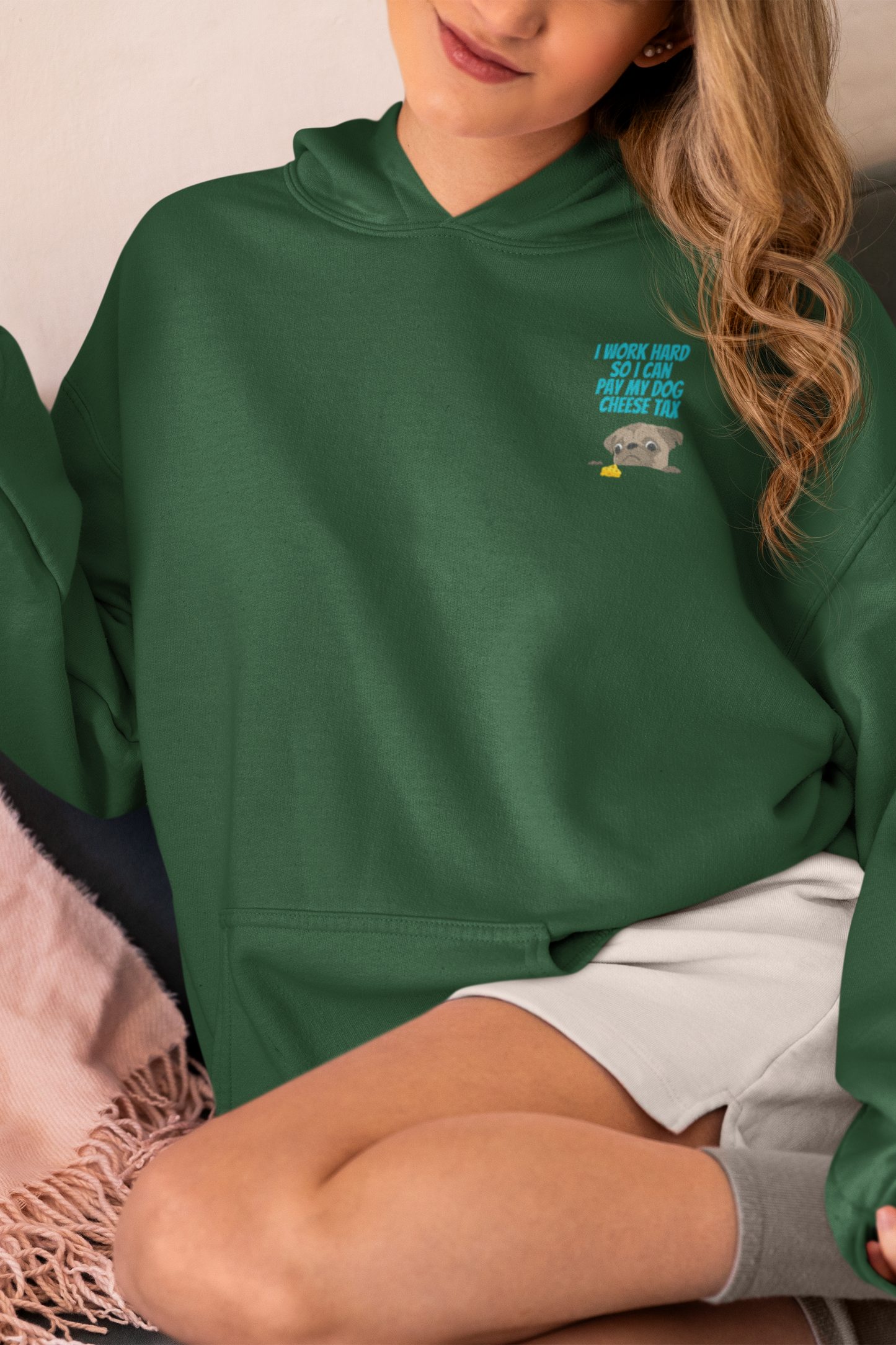 Minimalist 'Cheese Tax' Unisex Hooded Sweatshirt
