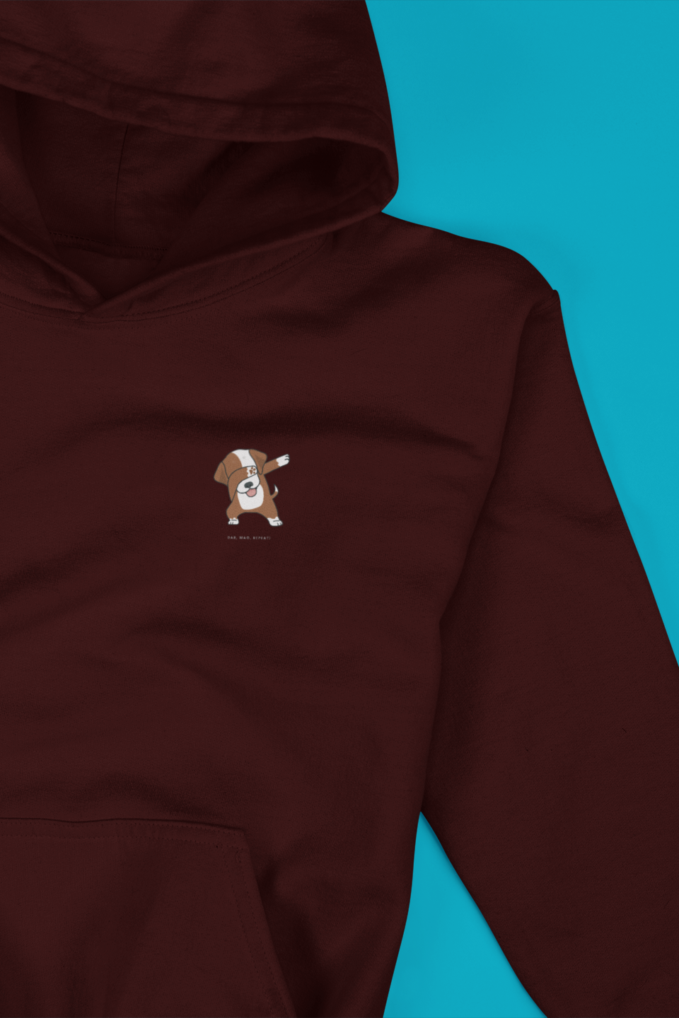 Minimalist Dabbing Dog Unisex Hooded Sweatshirt