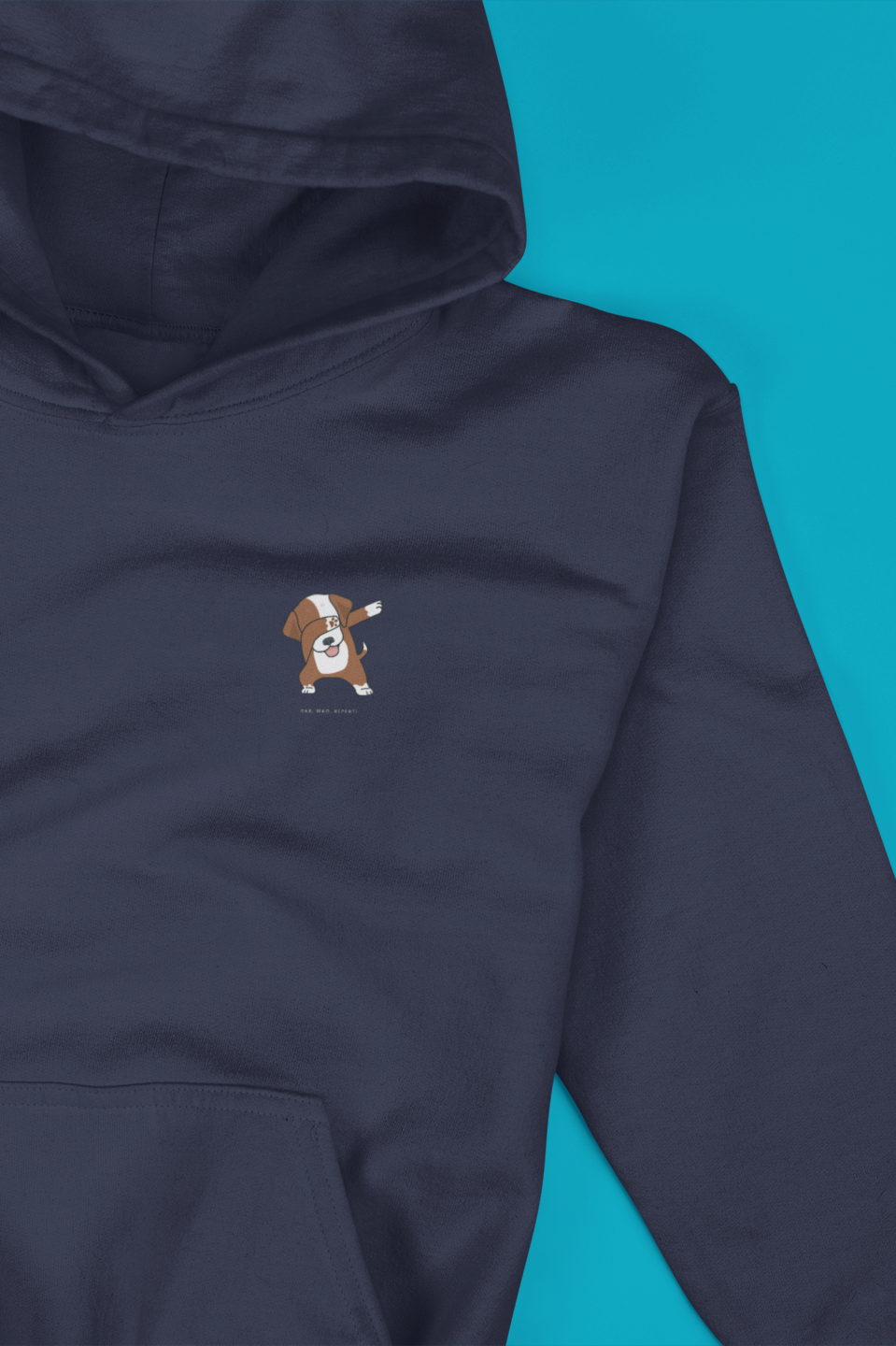 Minimalist Dabbing Dog Unisex Hooded Sweatshirt