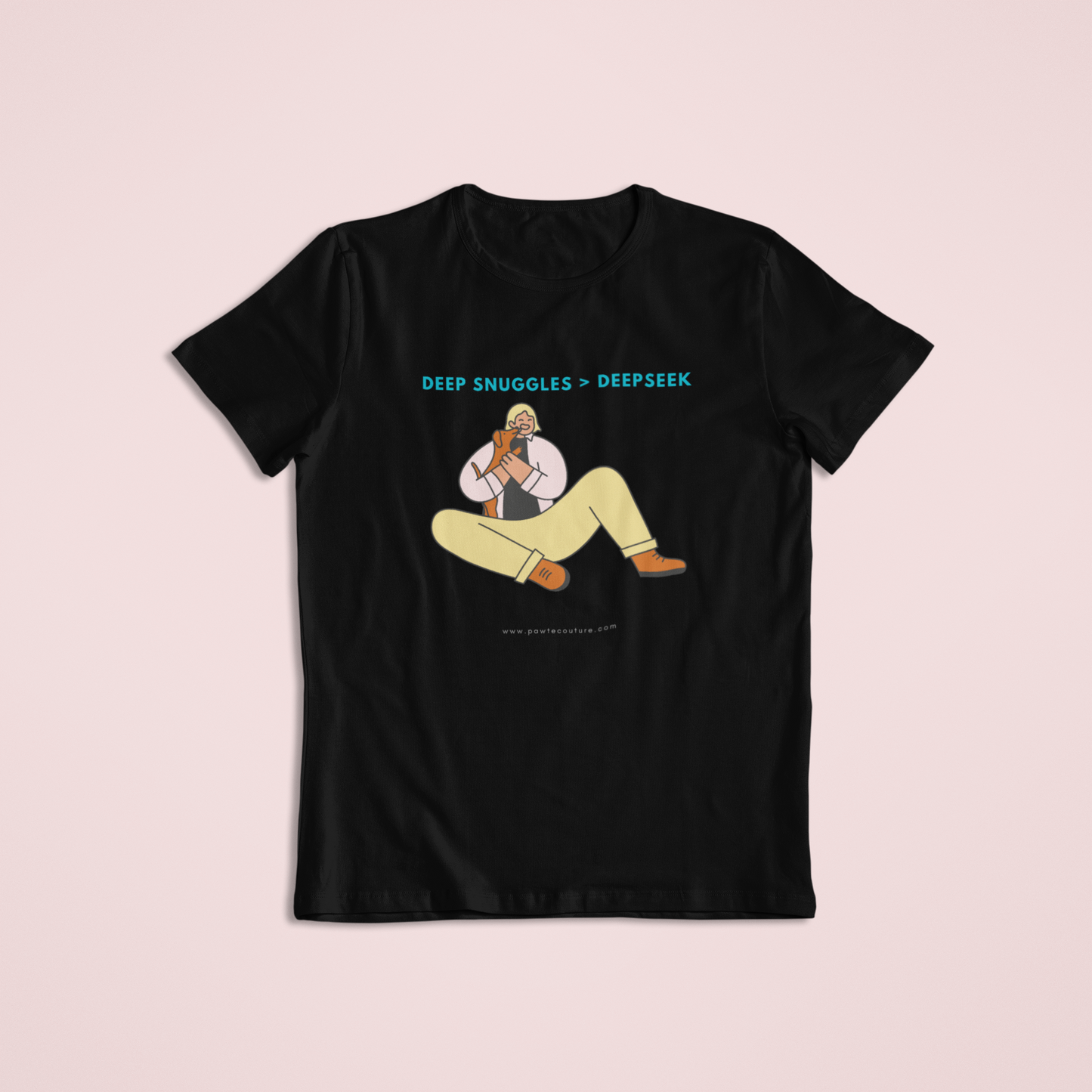 'Deep Snuggle > DeepSeek' Female Supima T-Shirt