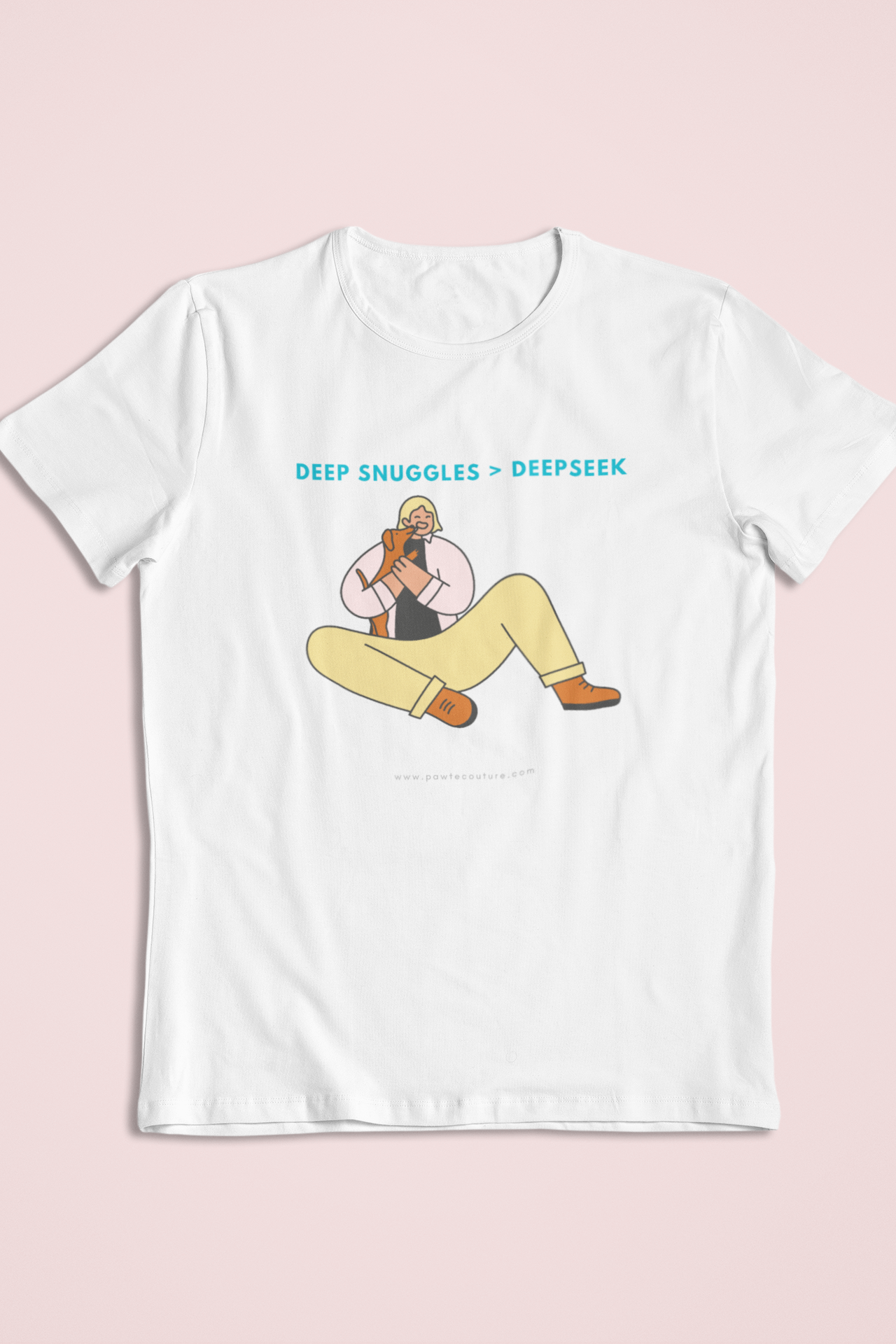 'Deep Snuggle > DeepSeek' Female Supima T-Shirt