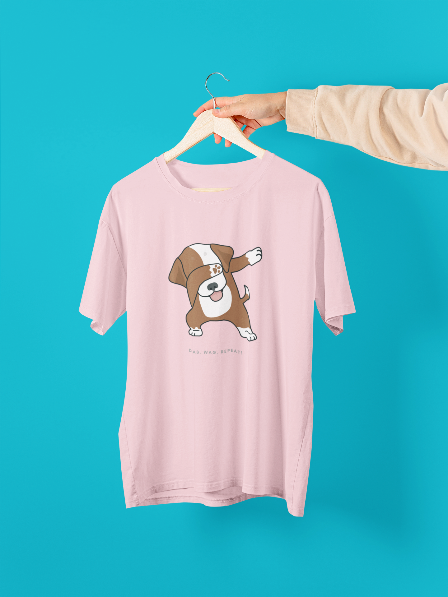 Dabbing Dog Unisex Oversized Standard T-shirt