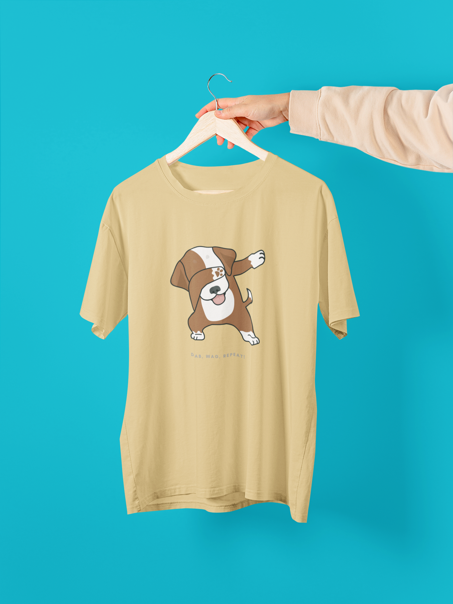 Dabbing Dog Unisex Oversized Standard T-shirt
