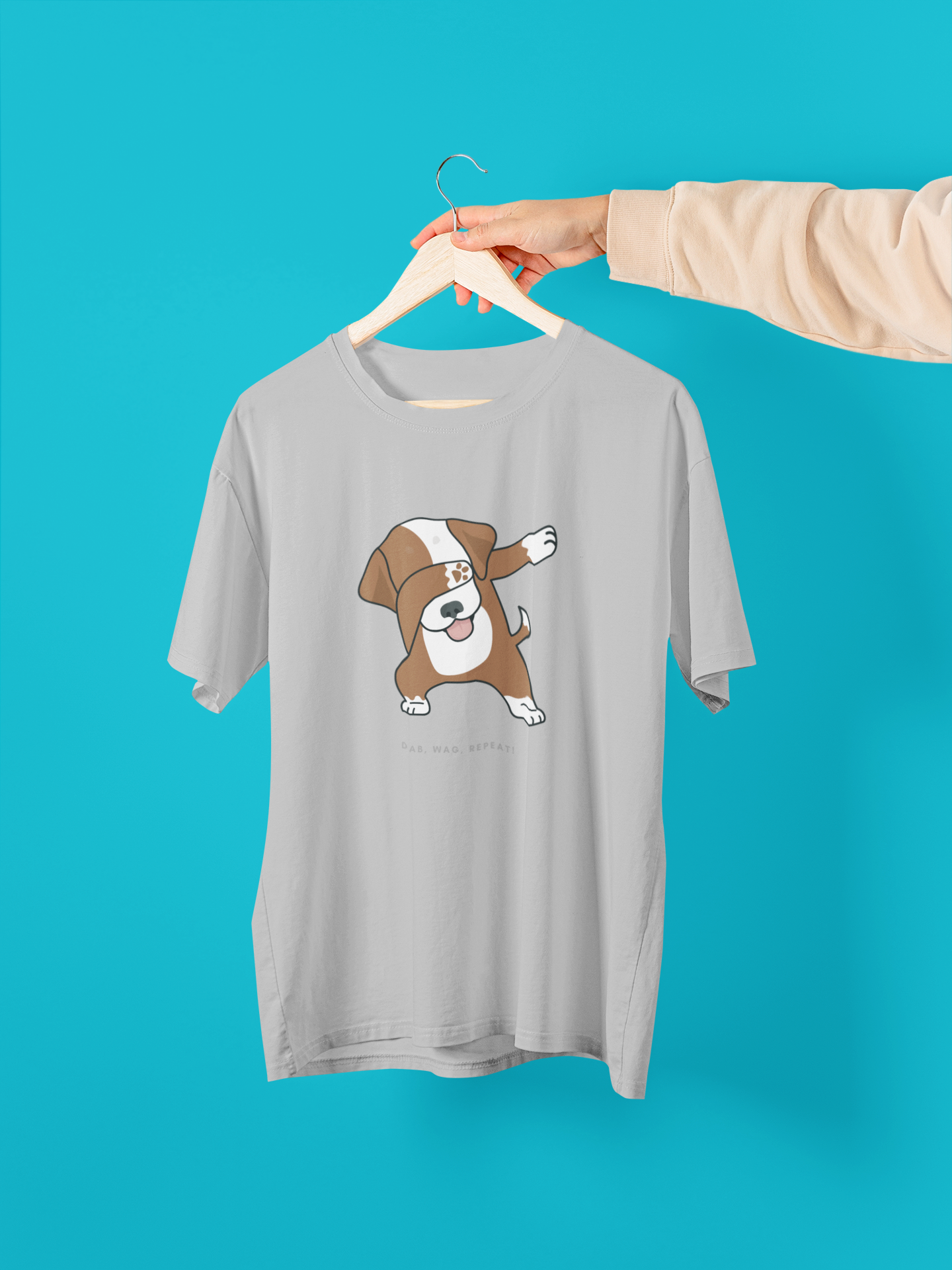 Dabbing Dog Unisex Oversized Standard T-shirt