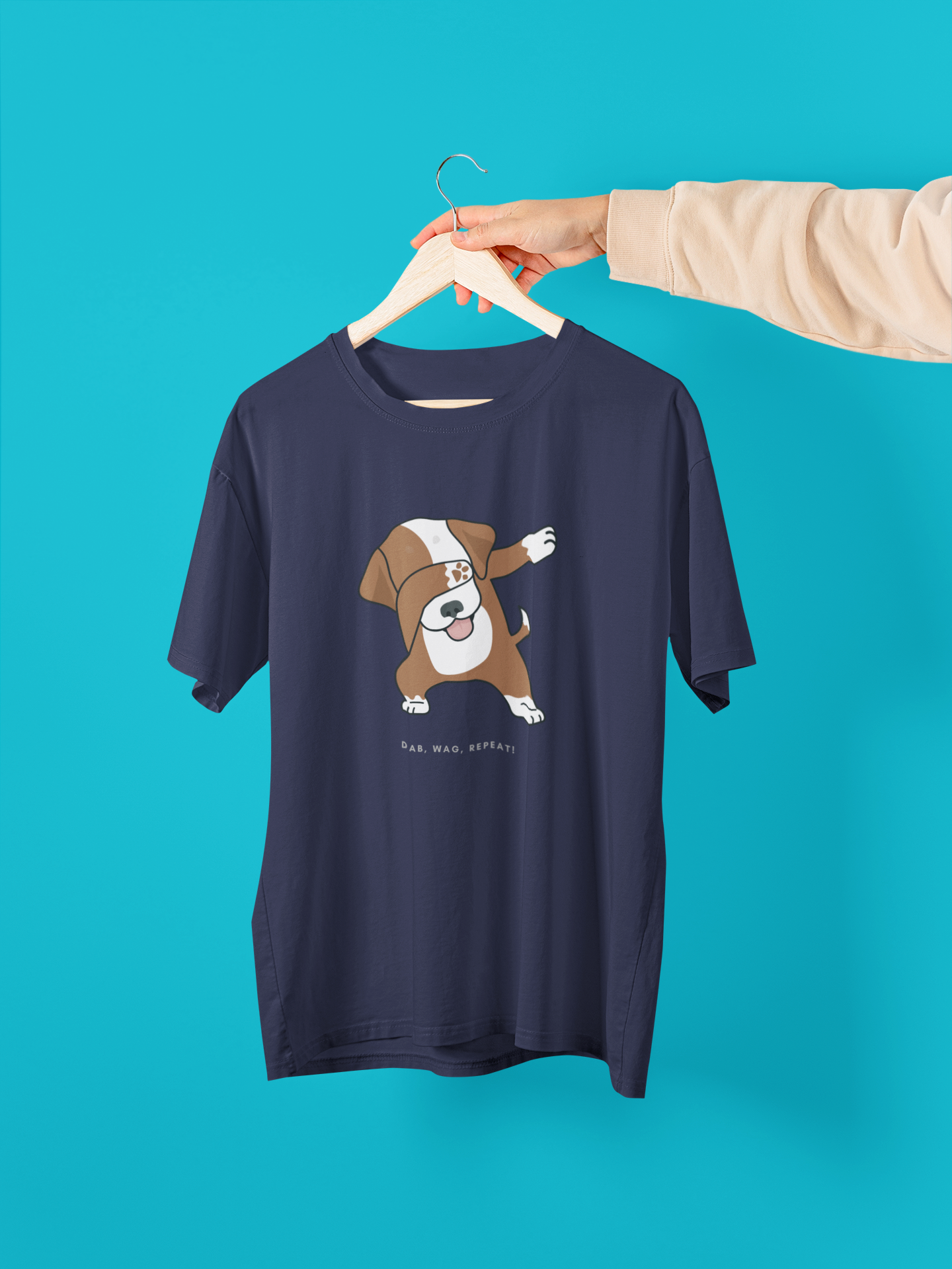 Dabbing Dog Unisex Oversized Standard T-shirt
