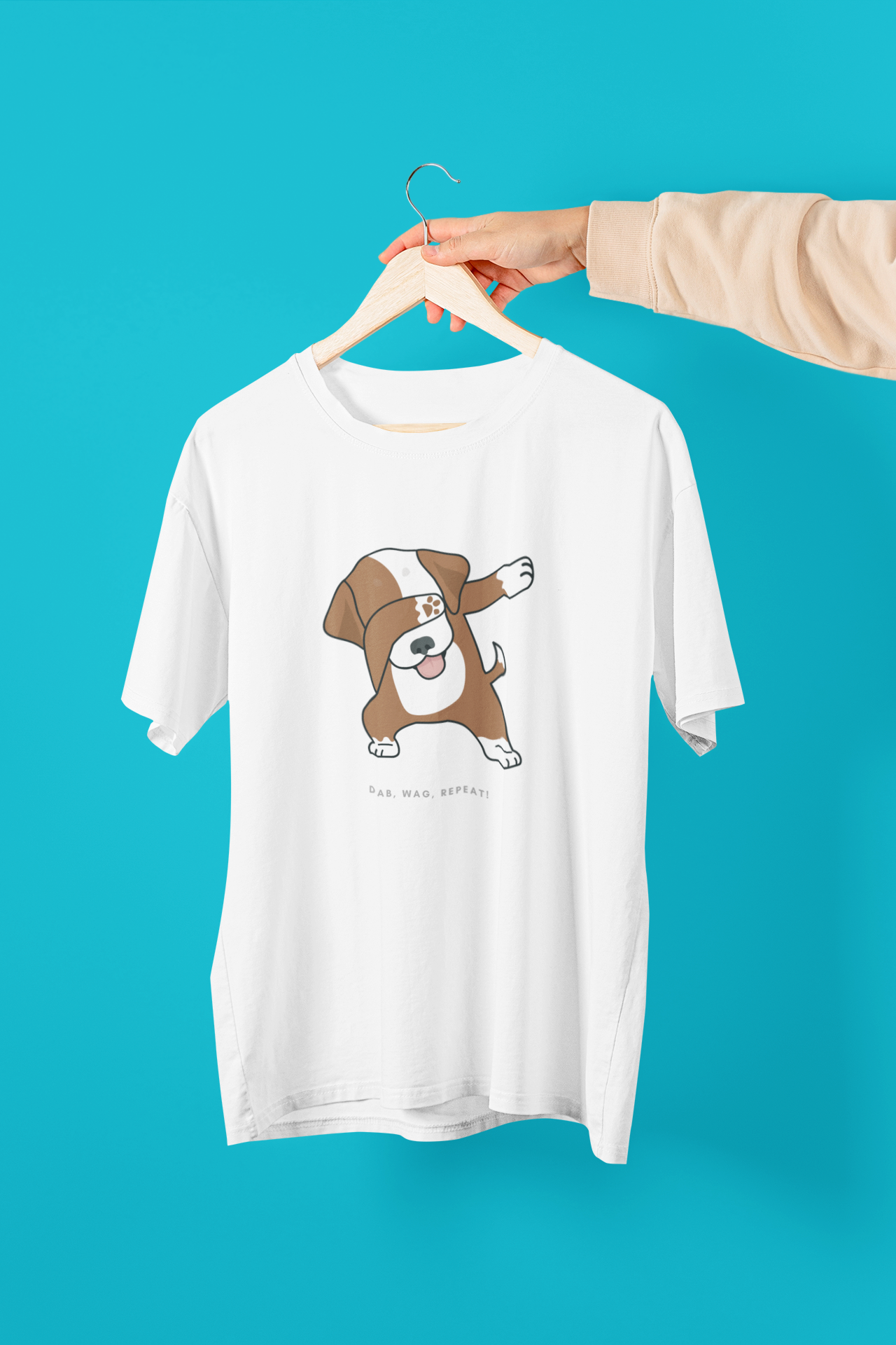 Dabbing Dog Unisex Oversized Standard T-shirt