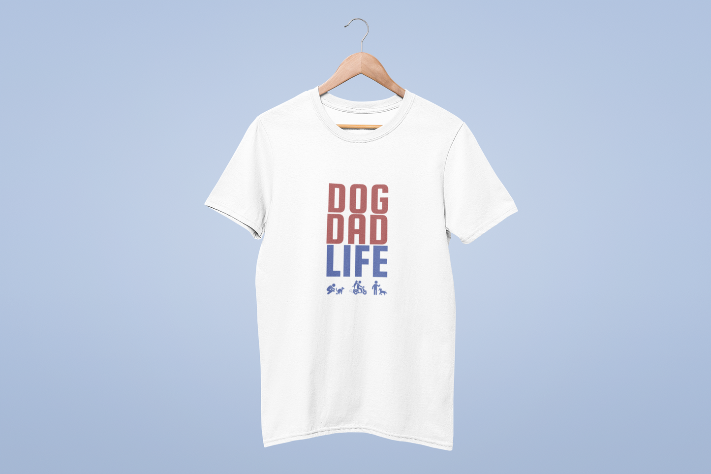 'Dog Dad' Male Classic Crew T-Shirt