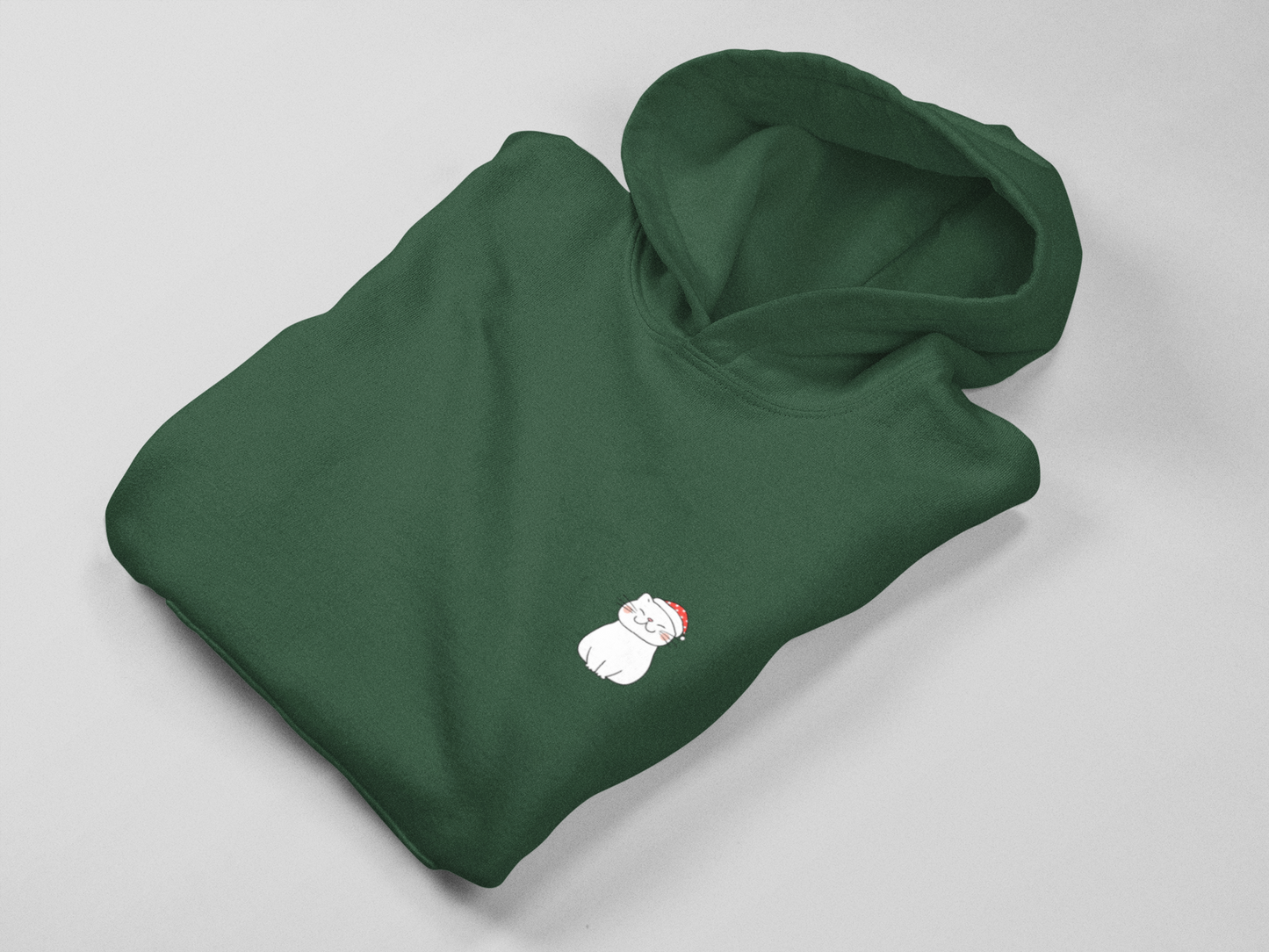 Minimalist Happy Catto Unisex Hooded Sweatshirt