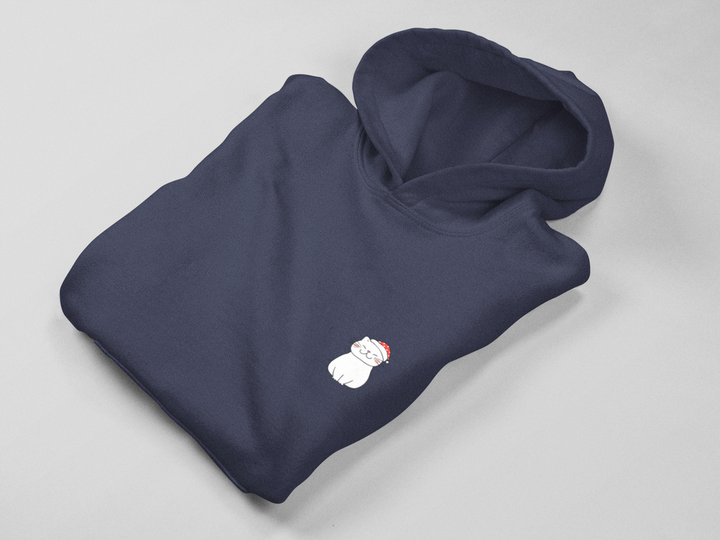 Minimalist Happy Catto Unisex Hooded Sweatshirt