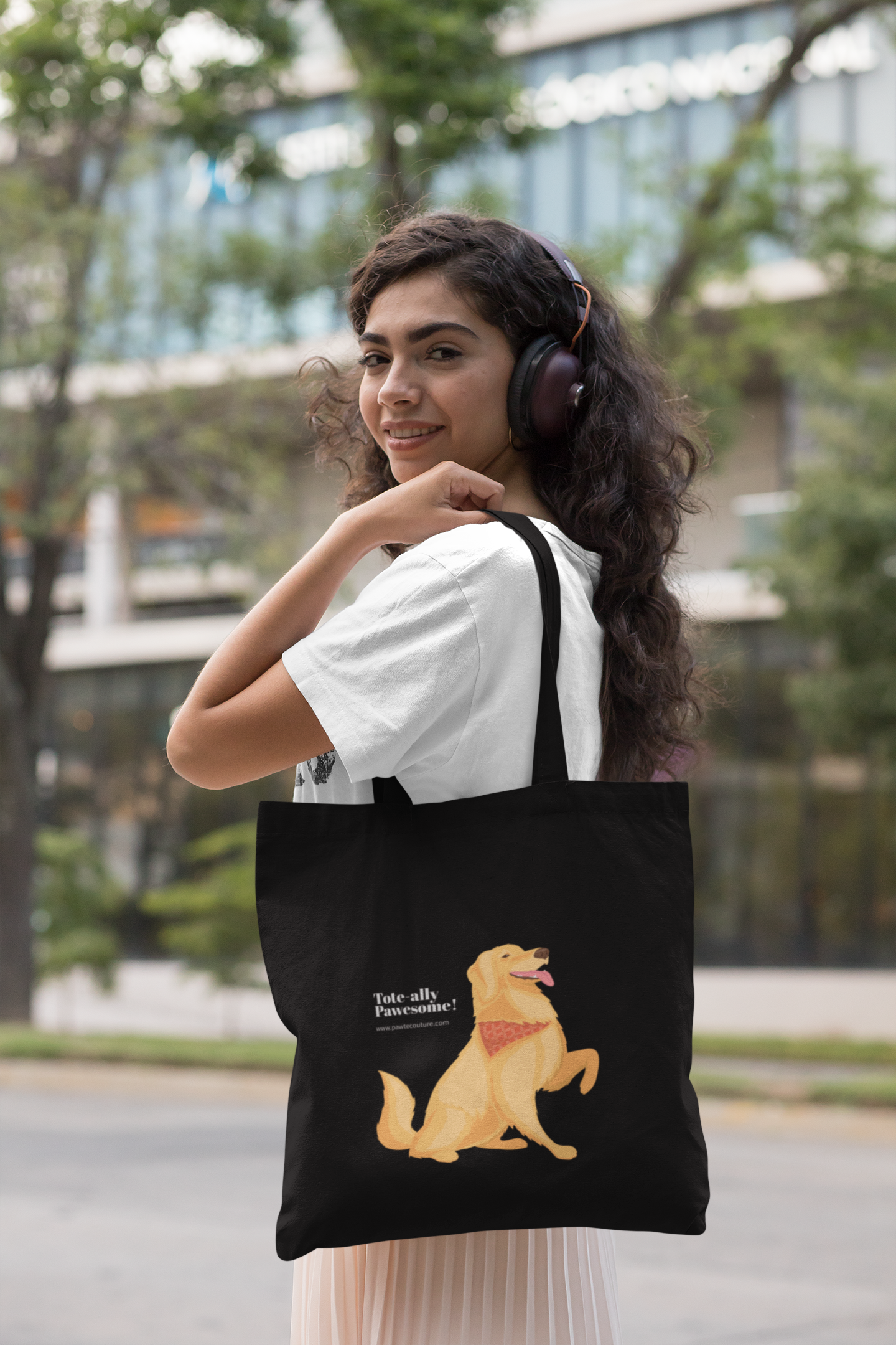 'Let's Be Friends?' Large Unisex Tote Bag (With Zipper)