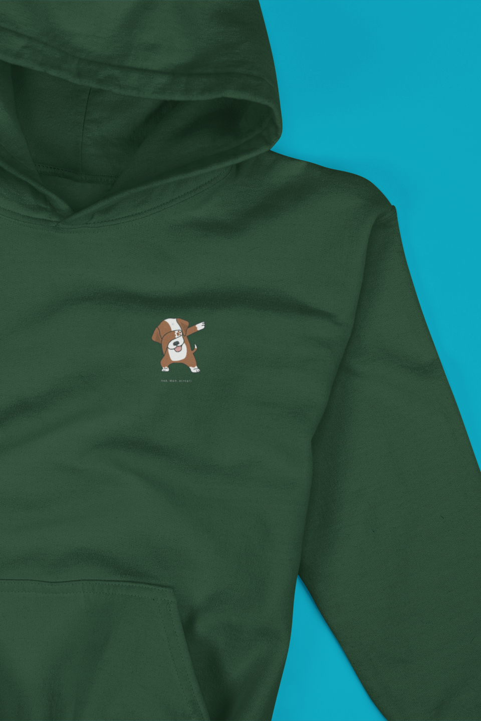 Minimalist Dabbing Dog Unisex Hooded Sweatshirt