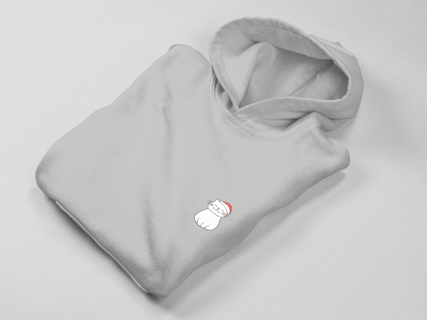 Minimalist Happy Catto Unisex Hooded Sweatshirt